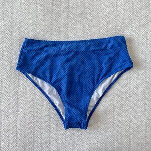 Shein Royal Blue High Waisted Bikini Bottoms 1XL